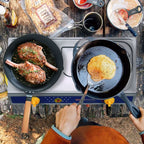 Vivicreate 2 Burner Propane Gas Stove Outdoor Cooking Portable Double Burner Propane Cooktop Burners For Camping Bbq Patio Fryin