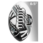 Franklin Sports Nfl Las Vegas Raiders Football - Youth Mini Football - 8.5'' Junior Size Ball - Spacelace Easy Grip Texture- Per