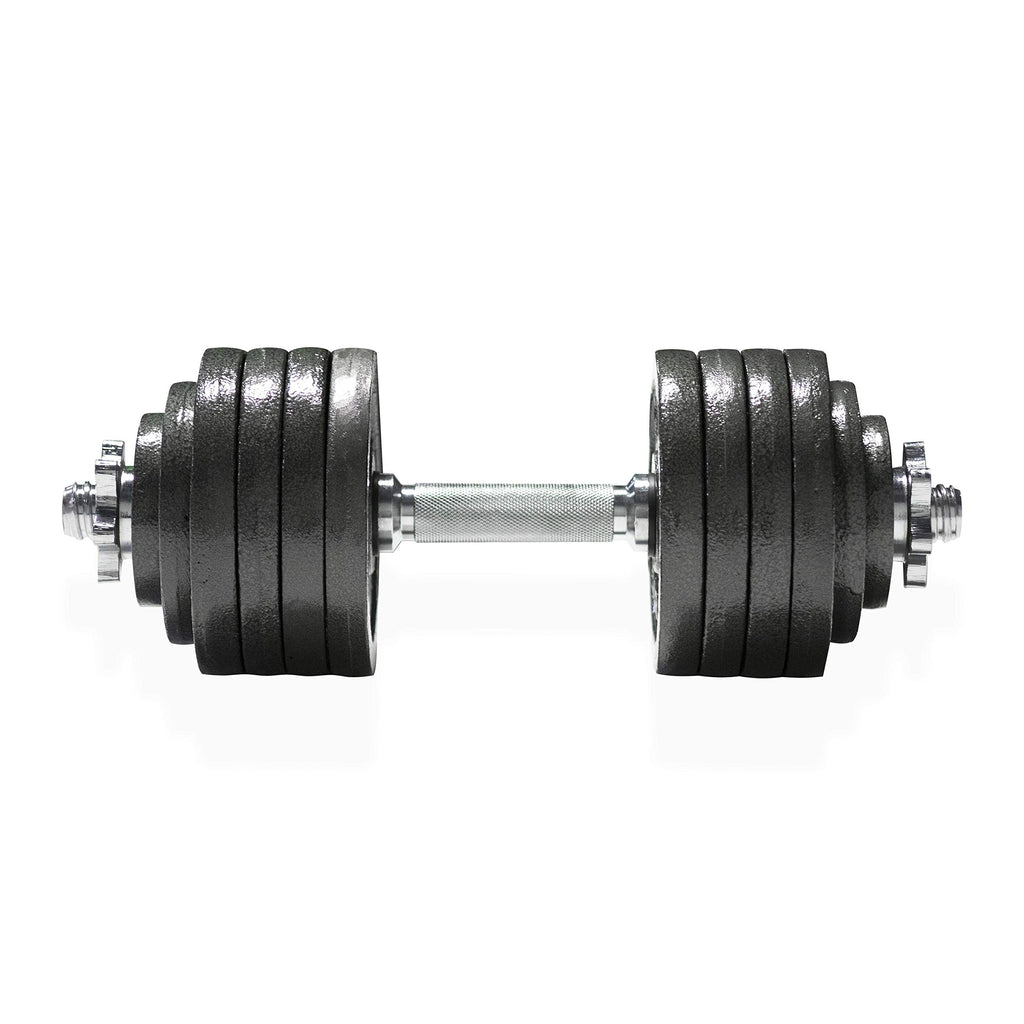 Cap Barbell 52.5-Pound Adjustable Dumbbell Set, Single, Black