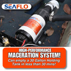 New Seaflo Macerator Pump System 12V For Rv Marine 01 Series Improved Motor