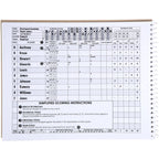 Murray Sporting Goods Basketball Scorebook - 35 Games Score Book Side By Side Score Keeping Book For Stats  Basketball Stat Trac