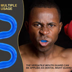 Bbto 6 Pieces Sports Mouth Guard For Kids, Athletic Mouthguard For Boxing Football Hockey Karate Basketball(Dark Blue, Black, Cl