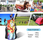 Aupet Water Bottle Carrier,Colorful Tree 500Ml Water Sport Bottle Cover Pouch Insulated Soft Sleeve Holder Case Shoulder Strap