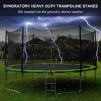 12Inch Trampolines Wind Stakes Heavy Duty U Type Sharp Ends Safety Ground Anchor Galvanized Steel For Soccer Goals, Camping Tent