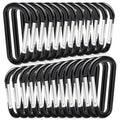 Zalava 24Pc Aluminum Carabiner Clip D Ring, Keychain Spring Hook,Small Carabiners Set For Outdoor Camping Fishing Hiking Car