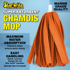 Star Brite Super Absorbent Chamois Mop - Quick Connect Fits All Extend-A-Brush Handles (040032)