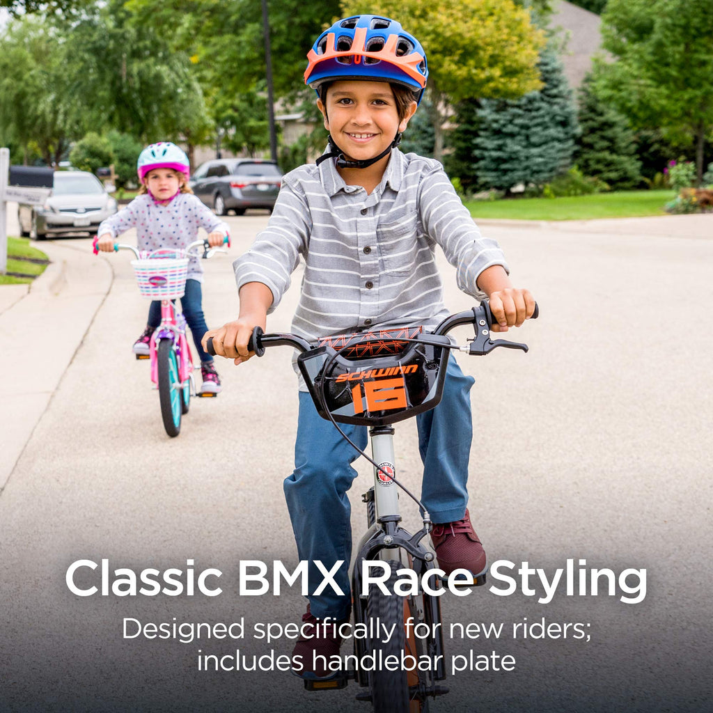 Schwinn Scorch Bike, 16 Inch Bike for Kids Ages 3-13, with Training Wheels or Adjustable Seat, Rear Coaster Brake & Front or Fro