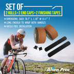 Alien Pros Bike Handlebar Tape Brown New Model Ep+ (Set Of 2) - Wrap Your Bike For An Awesome Comfortable Ride - Enhance Your Bi