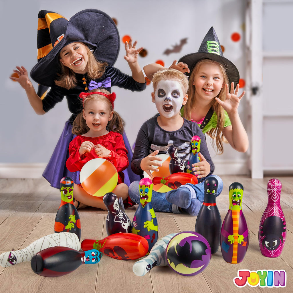 Joyin Halloween Foam Bowling Set For Kids Toys Party Supplies, Get-Together Party, Game Day Events, Indoor Outdoor Party, Birthd