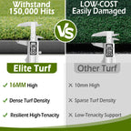 Bearwill Golf Mat 31Mm, 5Ft X 5Ft Golf Hitting Mat For Indoor Outdoor Practice, High-Elasticity Elite Artificial Grass Simulator