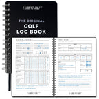 Golf Log Book: Hardcover Edition - Wire-Bound Golf Notebook For Practice Stats And Round Logging - Golf Scorecard Book With Golf