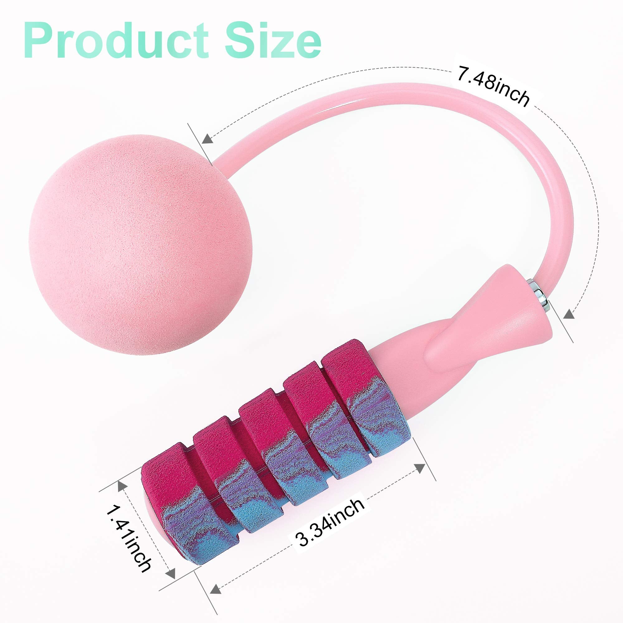 Aplugtek Cordless Jump Rope, Weighted Jump Rope For Fitness, Speed Skipping Rope Cordless Indoor Jump Rope For Women, Men, Kids