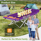 Slendor Folding Camping Cot With Mattress, 74 L X 28 W X 15 H Camp Cots For Adults, Portable Sleeping Cot Bed For Tent, Office,