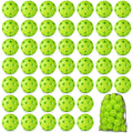 Coopay 50 Pack Baseball Practice Balls Plastic Training Balls Lightweight Hollow Softballs with a Drawstring Bag for Hitting, Ba