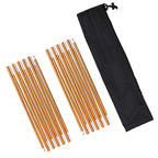 Kangteer Aluminum Rod Tent Pole 2 Pack 3.6M/11.8 Ft Alloy Bar Tent Pole Accessories Building Supporting Rod Pole Awning Frames K