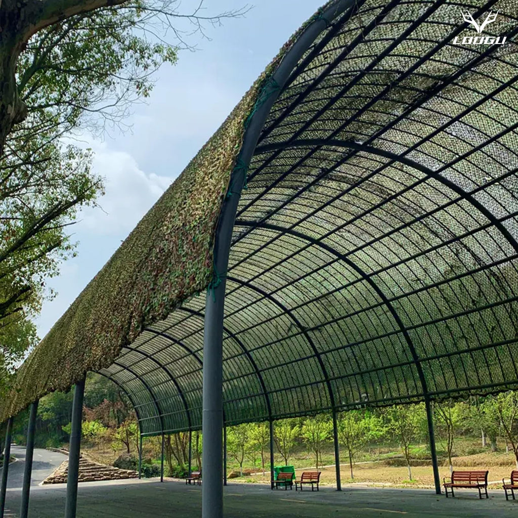 Loogu Camo Netting, Camouflage Netting For Sunshade, Camping, Shooting And Hunting And Many More (20X20Ft, 6Mx6M, Woodland Camo)
