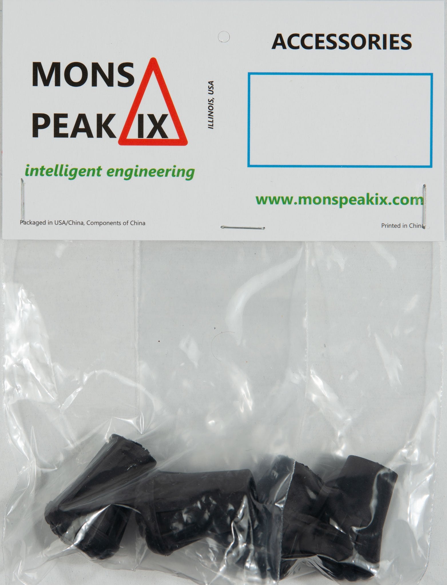 Mons Peak Ix Trekking Poles Rubber Tips (4-Pack)