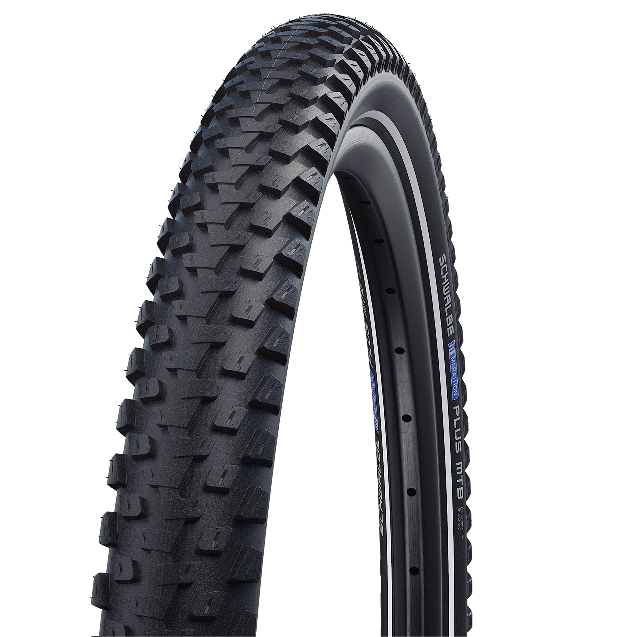 Schwalbe Marathon Plus Hs 468 Smartguard Mtb Bicycle Tire - Wire Bead - 29 (Black-Reflex - 29 X 2.10)