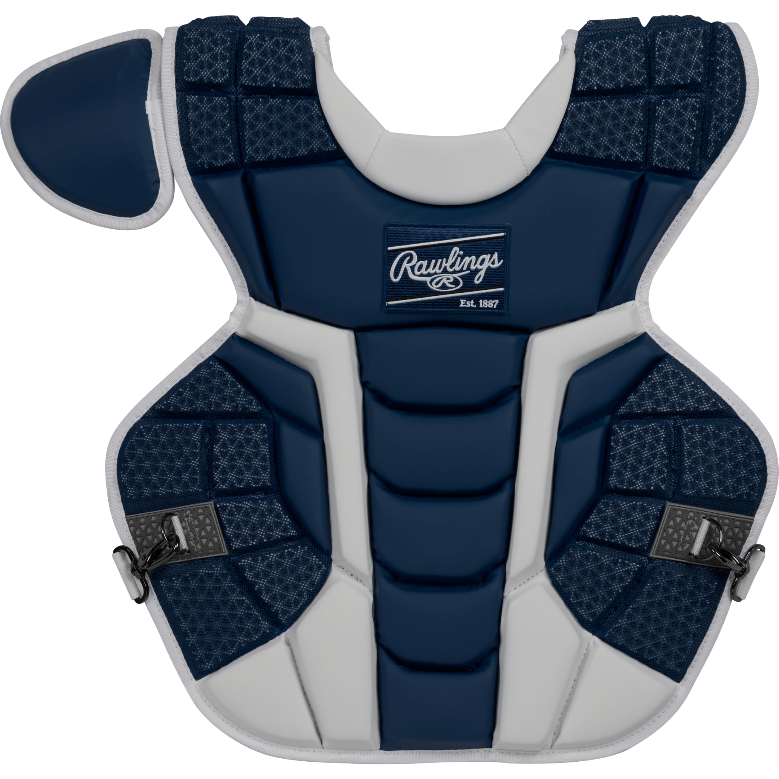 Rawlings | MACH Catchers Chest Protector | Baseball | Intermediate | Navy/White
