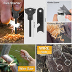 Survival Kits, Gift For Men Dad Husband, Emergency Survival Gear And Equipment 19 In 1, Fishing Hunting Birthday For Men, Campin