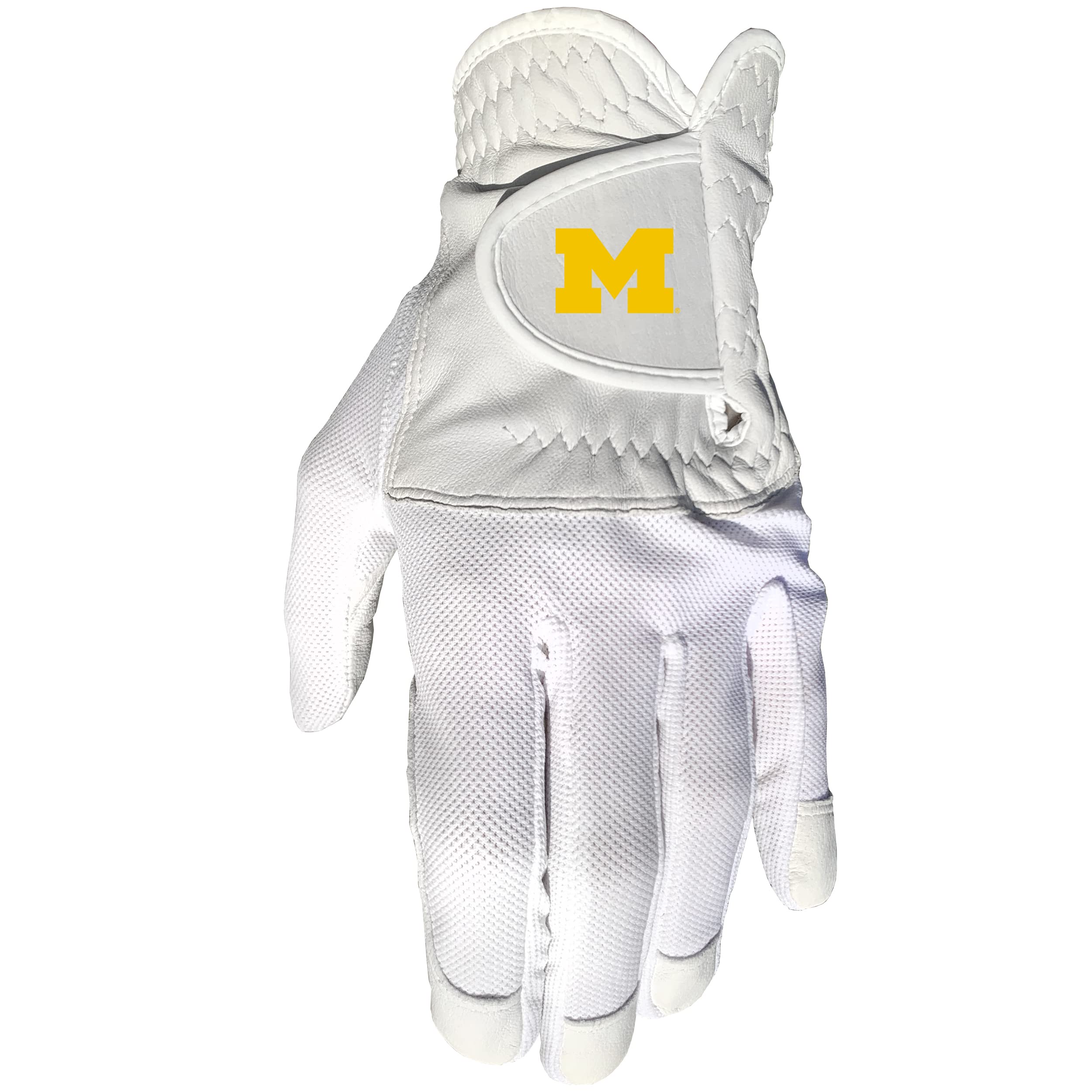 Team Golf NCAA MICHIGAN Cool Mesh With Cabretta Leather - One Size - Mens Left Team Golf NCAA Cool Mesh With Cabretta Leather - 
