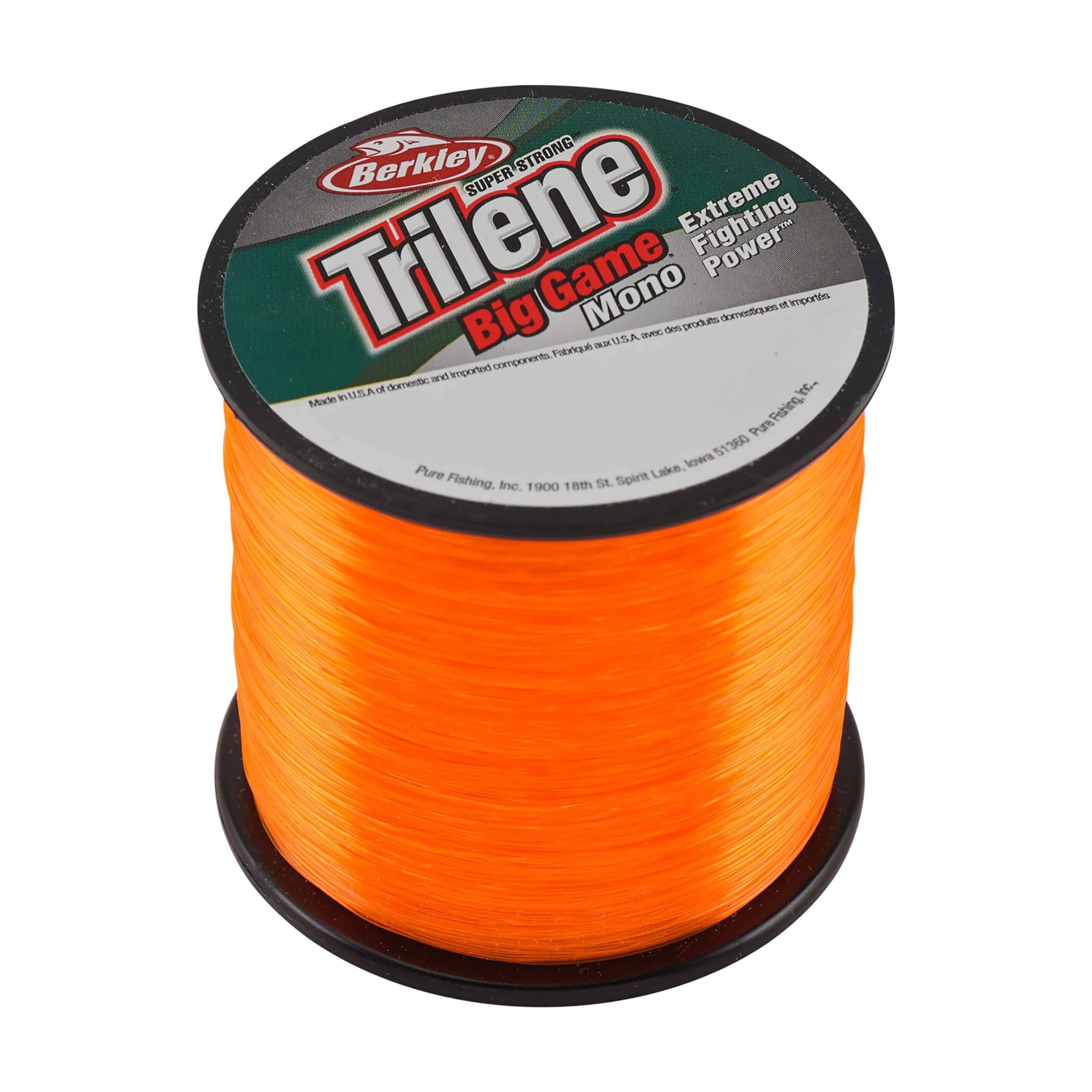Berkley Trilene Big Game Monofilament Fishing Line, Blaze Orange, 20Lb - 650Yd