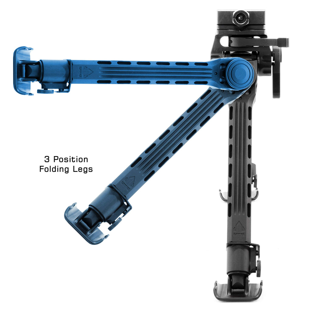 UTG Big Bore Full Stability Bipod, 9-14 Center Height, Black