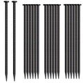Mswy 16 Inch Rebar Stakes 20 Pack Heavy Duty Ground Anchors 1/2 Inch Diameter Galvanized Steel Asphalt Anchoring Metal Spikes Fo