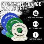 Everymate Change Weight Plates 2.5Lb Fractional Plate Olympic Bumper Plates For Cross Training And Olympic Weightlifting, 2.5Lb