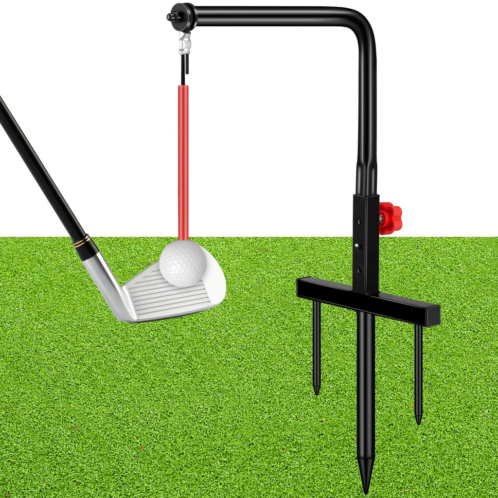 Poen Golf Swing Trainer Training Durable Iron Golf Practice Swing Groover With 3 Height Indoor Golf Practice Simulator Accessori