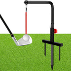 Poen Golf Swing Trainer Training Durable Iron Golf Practice Swing Groover With 3 Height Indoor Golf Practice Simulator Accessori