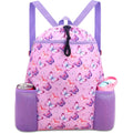 RHCPFOVR Butterfly Drawstring Backpack for Girls - Swim Bag for Kids Women Drawstring Bags for Beach Swimming Pool Lightweight D