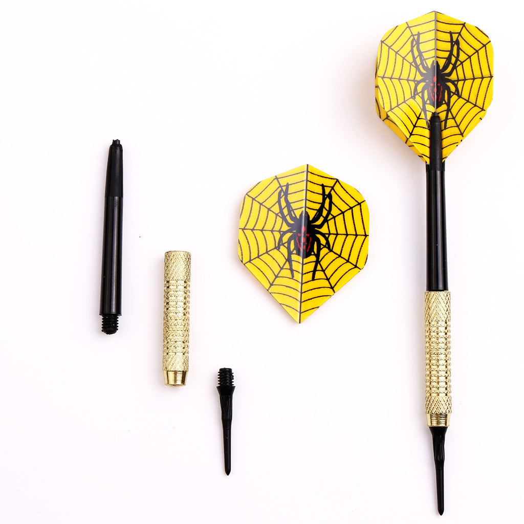 Maxmau Soft Tip Darts For Electronic Dartboard Plastic Point Dart With Standard Dart Flights 18 Darts