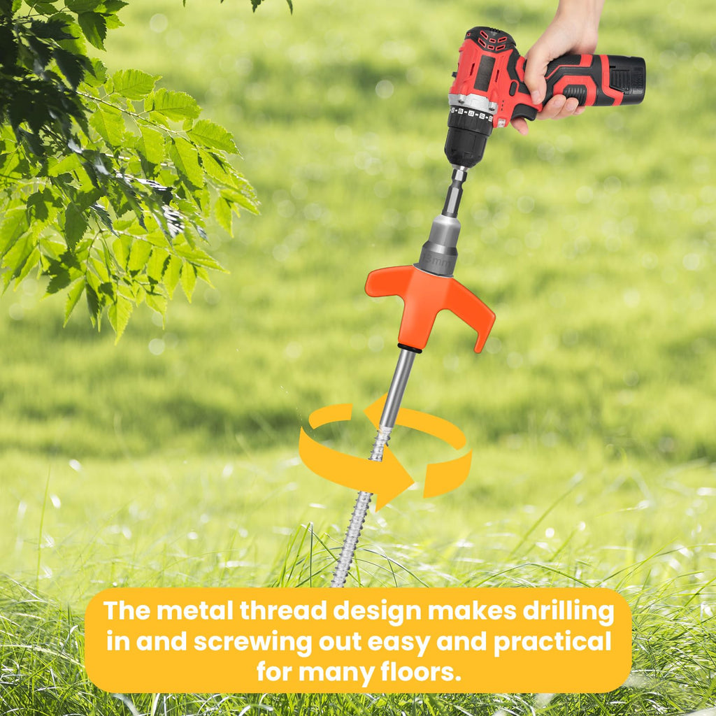20 Pack 8 Screw In Tent Stakes Heavy Duty- Ground Anchors Screw- Tent Pegs Camping Stakes- Hex Pegs Drillable Tent Stakes And He