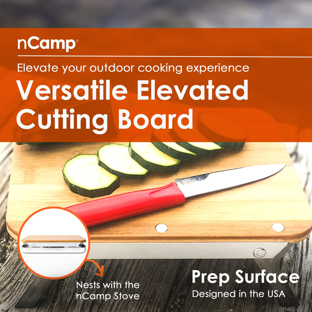 Ncamp Universal Portable Outdoor Camping Elevated Prep Cutting Board Surface For Hiking And Backpacking