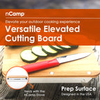 Ncamp Universal Portable Outdoor Camping Elevated Prep Cutting Board Surface For Hiking And Backpacking