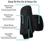 Nice Caps Kids Waterproof Snow Mittens - Thinsulate Boys Girls Cold Weather (Black 1, 4-5 Years)
