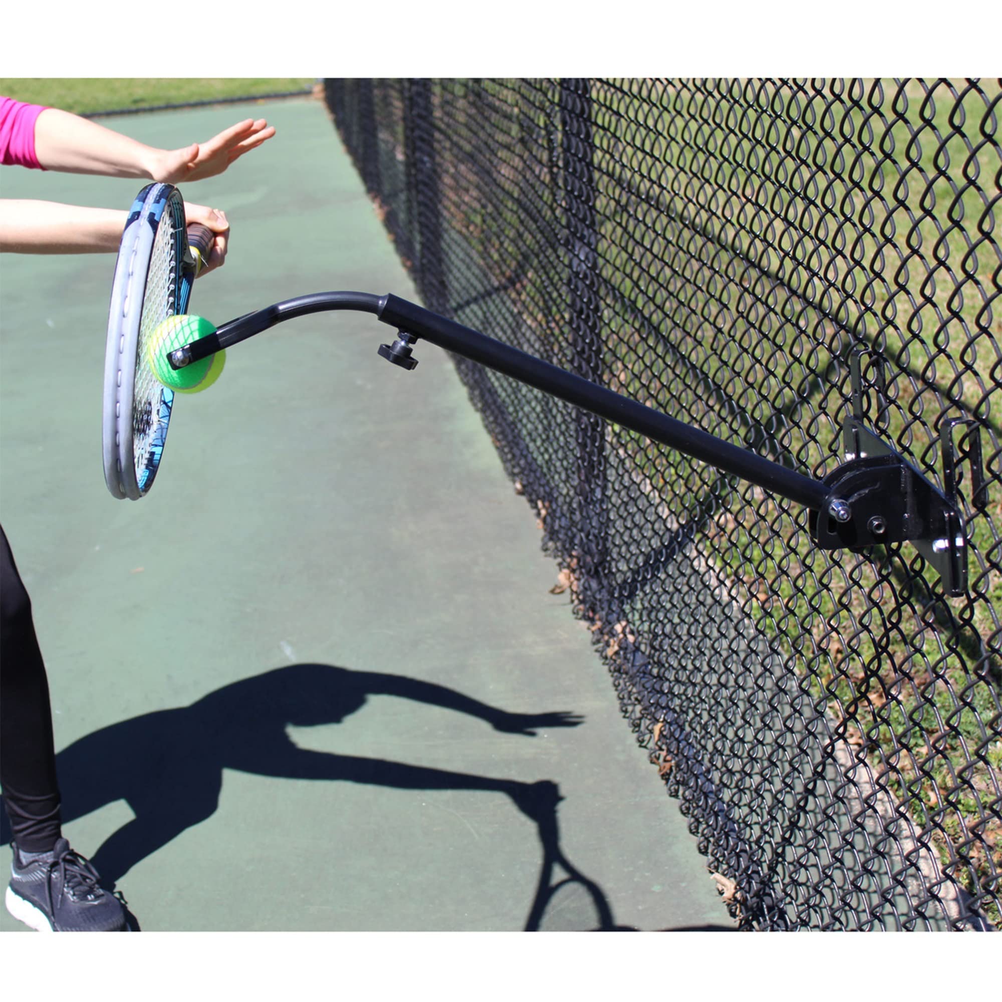 Topspin Solution - Tennis Training Aid | Practice Nearly All Shots In Tennis Anywhere | Attaches Indoors & Outdoors | All Ages A