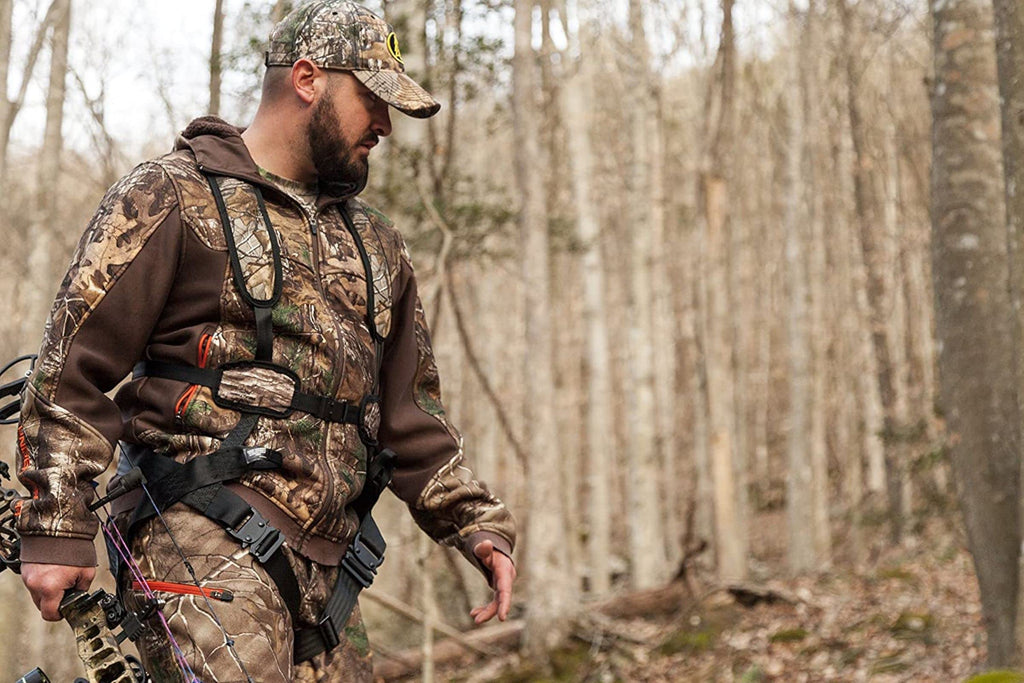 Hunter Safety System X-1 Bow-Hunter Harness For Tree-Stand Hunting, Lightweight Comfortable Safe All-Season Great Mobility, Larg