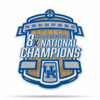 Rico Industries Ncaa Kentucky Wildcats Champ Shape Cut Pennant - Home And Living Room D  Cor - Soft Felt Ez To Hang