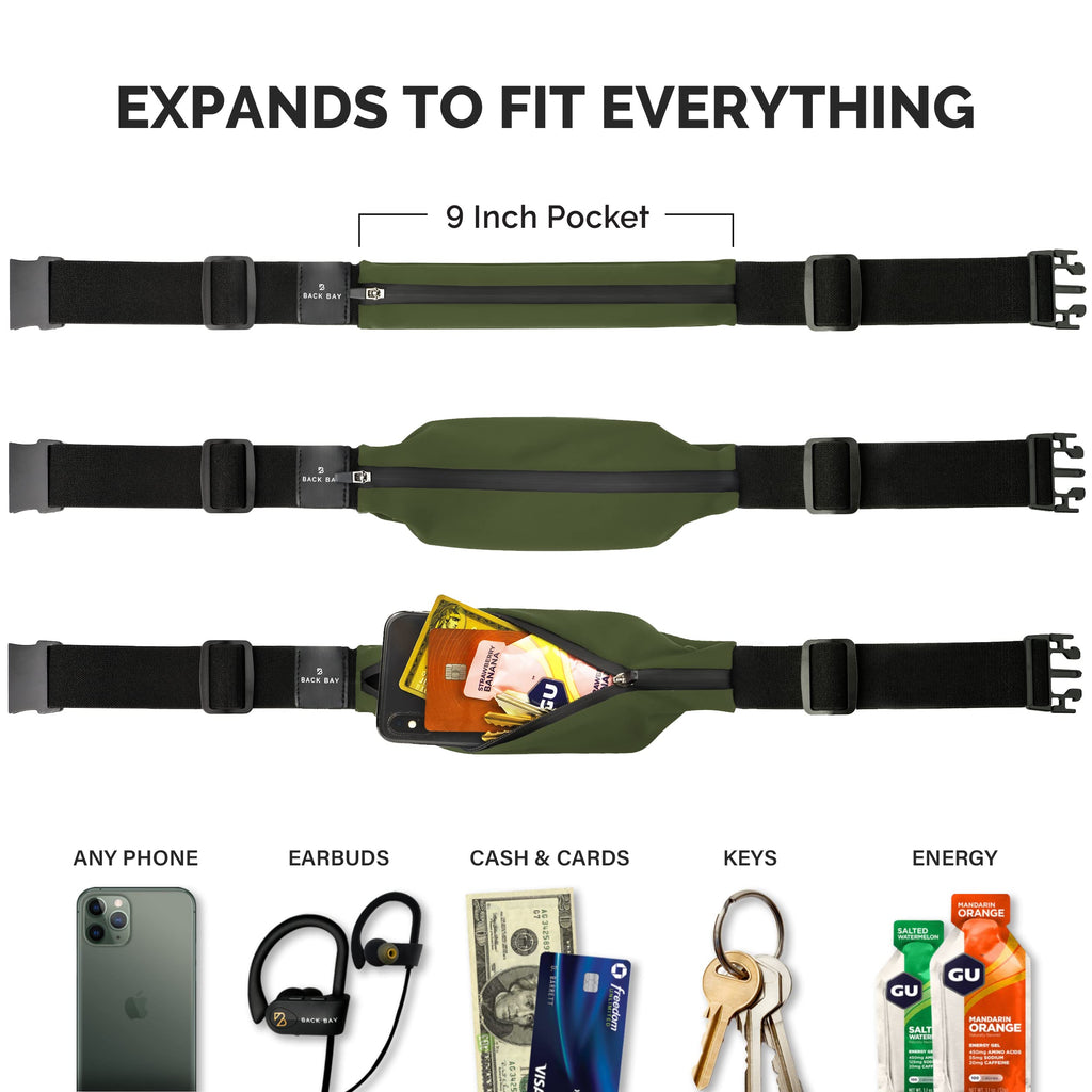 Slim Running Belt [Fits All Phones], Gifts For Runners Men And Women, Fanny Pack, Running Belt, Money Belt, Running Gear, Waist