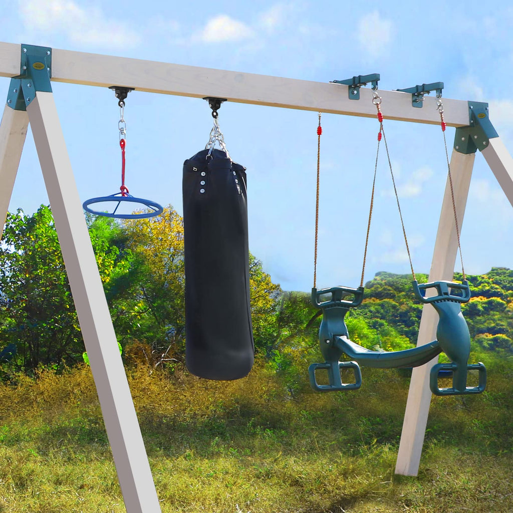 Betooll 2400 Lb Capacity Heavy Duty Swing Hangers For Wooden Sets Playground Porch Indoor Outdoor & Hanging Snap Hooks Black Of