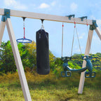 Betooll 2400 Lb Capacity Heavy Duty Swing Hangers For Wooden Sets Playground Porch Indoor Outdoor & Hanging Snap Hooks Black Of