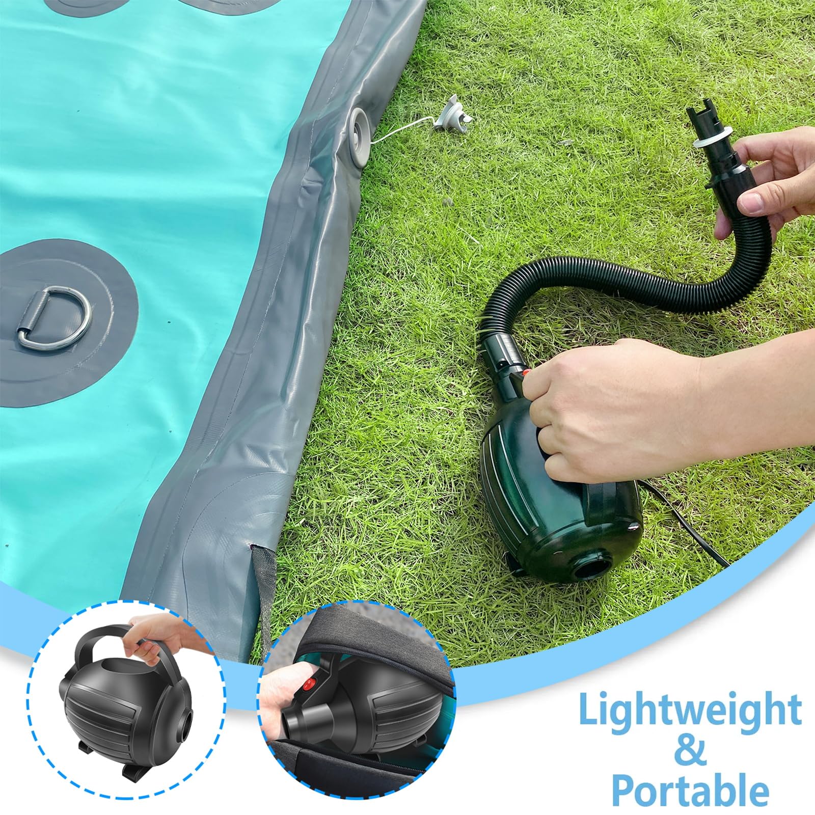Awsum Electric Air Pump For Inflatable Tumbling Mat Gymnastics Flooring Tumbling Taekwondo Exercise Gym Fitness 110-120V
