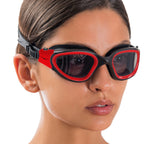 Aqtivaqua Swimming Goggles Swim Goggles For Adults Men Women Kids Youth Girls Boys Children Dx (Red, Shade)