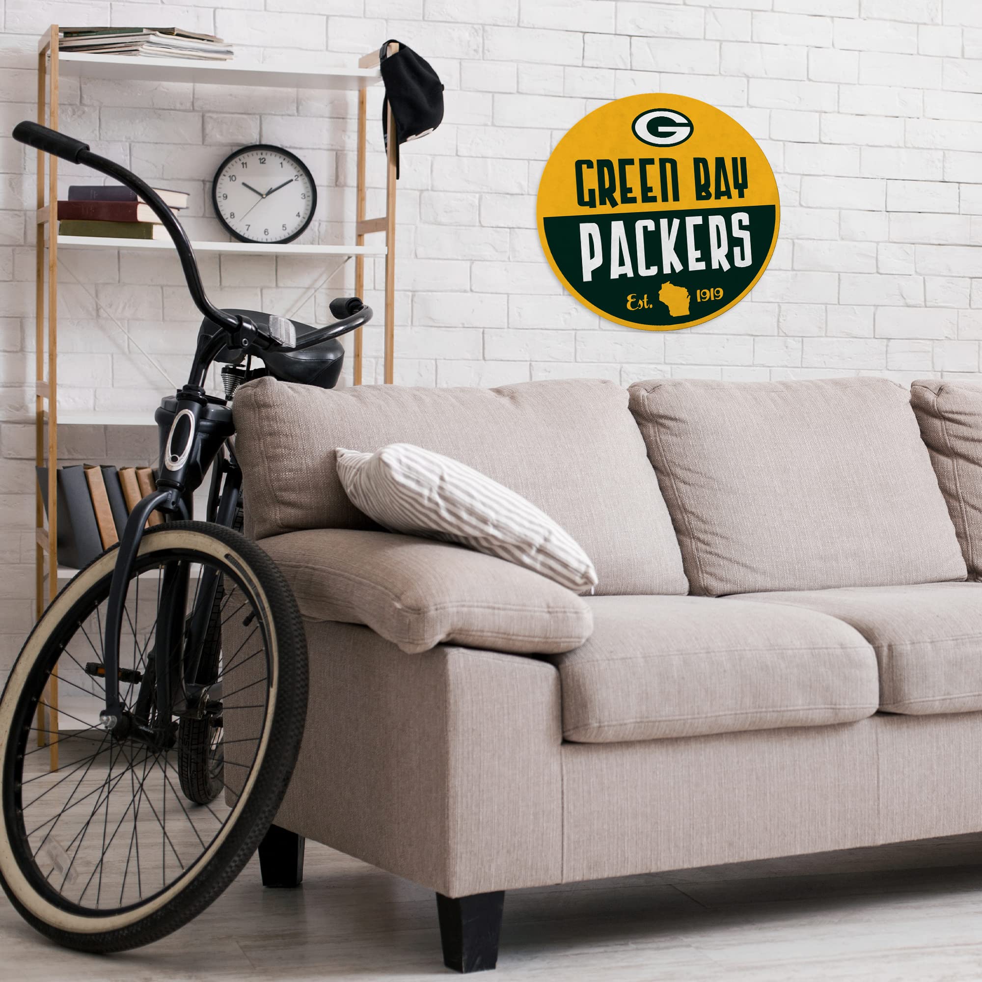 Rico Industries Nfl Football Green Bay Packers Classic Shape Cut Pennant - Home And Living Room D  Cor - Soft Felt Ez To Hang