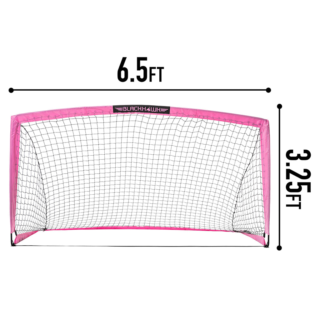 Franklin Sports Blackhawk Portable Soccer Goal - Pop-Up Soccer Goal And Net - Indoor Or Outdoor Soccer Goal - 6