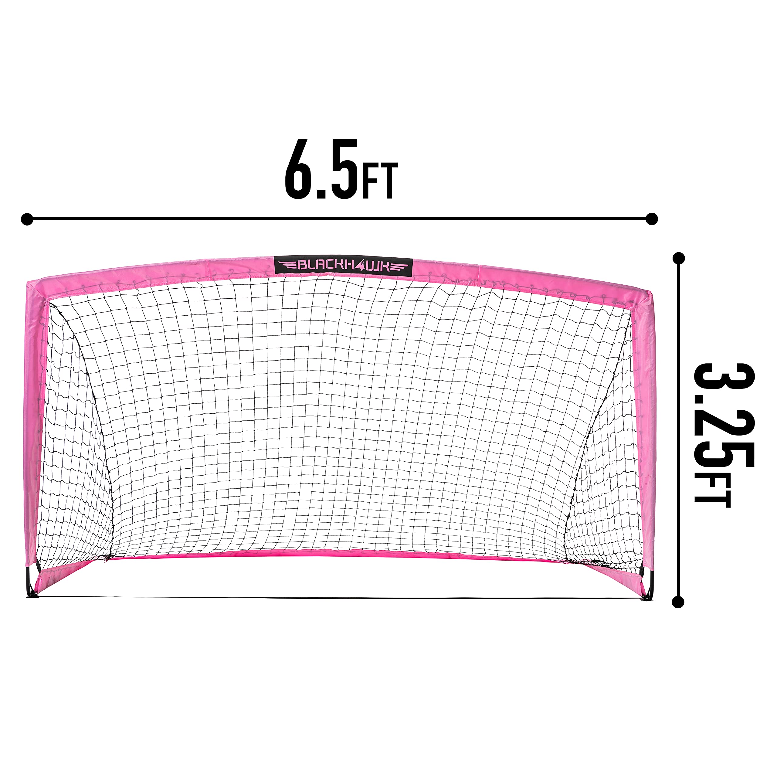 Franklin Sports Blackhawk Portable Soccer Goal - Pop-Up Soccer Goal And Net - Indoor Or Outdoor Soccer Goal - 6