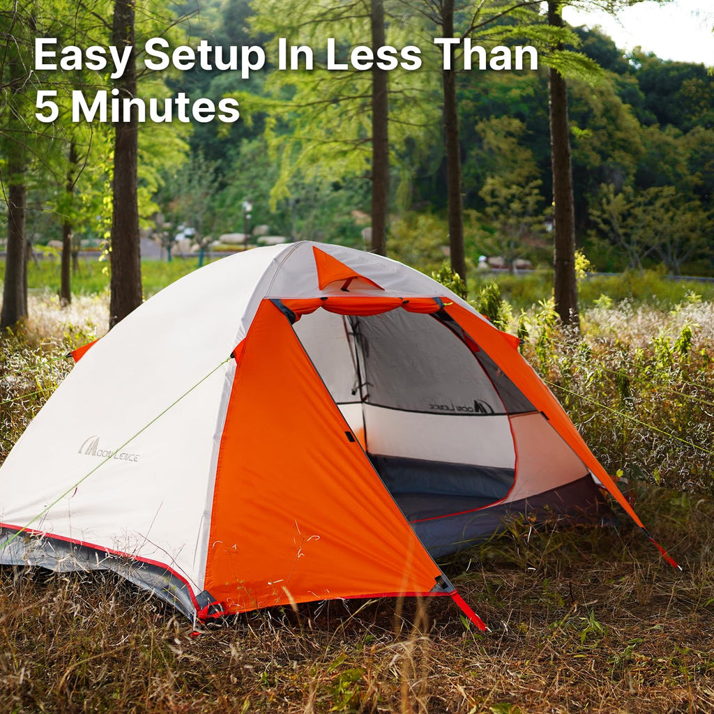 Moon Lence Professional Camping Tent 2 Person Tent Backpacking Tent, Water & Wind Proof Ultralight Equipment For Mountaineering