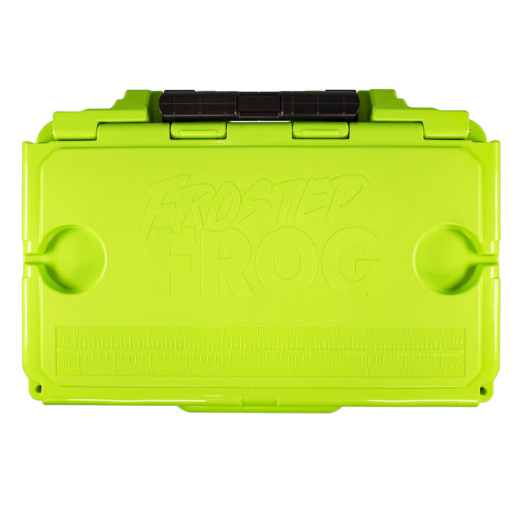 Frosted Frog Original Green 60 Quart Ice Chest Heavy Duty High Performance Roto-Molded Commercial Grade Insulated Cooler With Te
